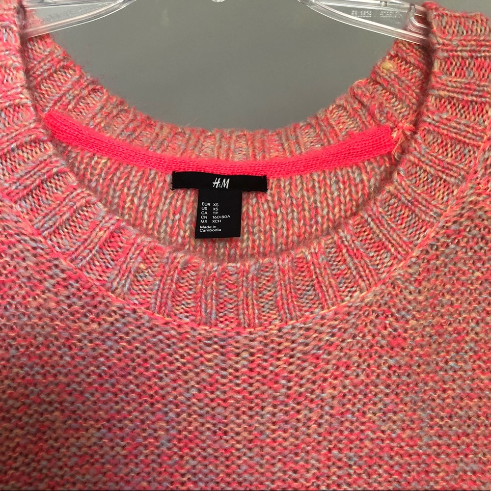 H&M Pink Knit Sweater Dress – Size XS - Picture 2 of 2